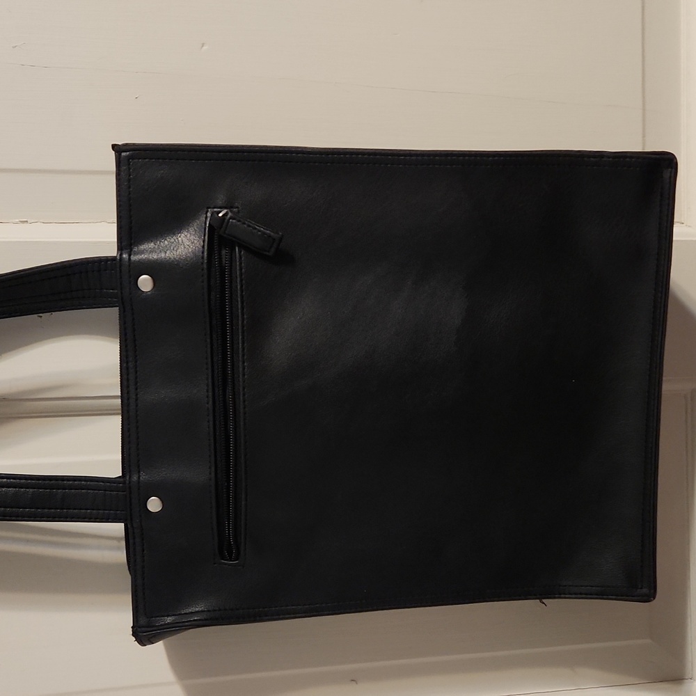 Unlisted by Kenneth Cole Black Leather Handbag purse - Picture 7 of 10